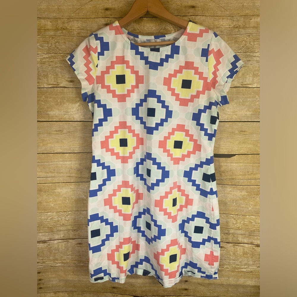 HiHo Geometric Dress Cap Sleeve Size Small